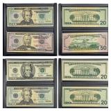 2001-2004 US $20 and $50 Federasl Reserve Note Set