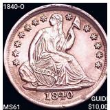 1840-O Seated Liberty Half Dime UNCIRCULATED