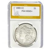 1880-CC Morgan Dollar PGA MS65+