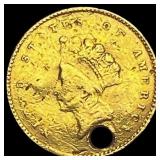 This is a heavily worn and holed coin ma HIGH GRAD