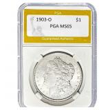 1903-O Morgan Silver Dollar PGA MS65