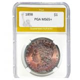 1898 Morgan Silver Dollar PGA MS65+