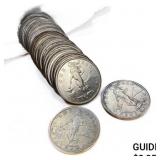 1907 US Philippines Silver Peso Roll (25 Coins)