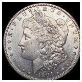 1891-S Morgan Silver Dollar CLOSELY UNCIRCULATED