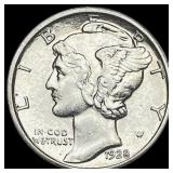 1928 Mercury Dime CLOSELY UNCIRCULATED