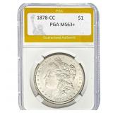 1878-CC Morgan Dollar PGA MS63+