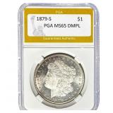 1879-S Morgan Dollar PGA MS65 DMPL