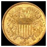 1866 Two-Cent Piece UNCIRCULATED