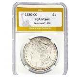 1880-CC Morgan Dollar PGA MS64