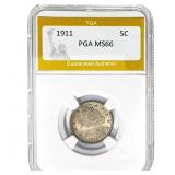 1911 Liberty Head Nickel PGA MS66