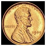1909 Lincoln Wheat Cent GEM BU