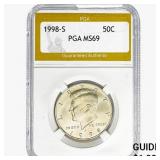 1998-S Kennedy Half Dollar PGA MS69