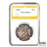 1828 50C Capped Bust Half Dollar PGA MS6  MS64+
