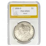 1898-O Morgan Dollar PGA MS65