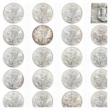 2003-2008 [20] Gem BU Silver Eagles Lot [20 Coins]