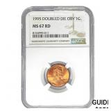 1995 DDO Lincoln Memorial Cent NGC MS67 RD