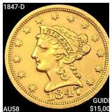 1847-D $2.50 Gold Quarter Eagle