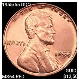 1955/55 DDO Wheat Cent