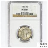 1930 Standing Liberty Quarter NGC MS63 FH