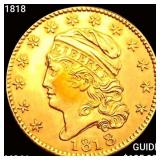 1818 $5 Gold Half Eagle UNCIRCULATED