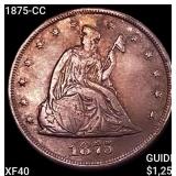 1875-CC Twenty Cent Piece NEARLY UNCIRCULATED