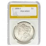 1898-S Morgan Dollar PGA MS63