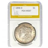 1898-O Morgan Silver Dollar PGA MS67