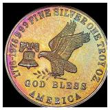 This is a 1976 Tri-State Refining 1 oz S GEM BU