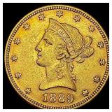 1889 Liberty Head Eagle $10 CLOSELY UNCIRCULATED