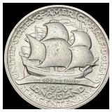 1936 Long Island Tercentenary Half Dolla GEM BU