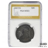1827/6 Capped Bust Half Dollar PGA MS61