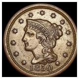 1850 Braided Hair Large Cent CLOSELY UNCIRCULATED