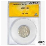1924-D Buffalo Nickel ANACS EF40