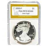 2000-P Silver Eagle PGA PR70 DCAM
