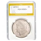 1879-S Morgan Dollar PGA MS65+