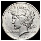 1921 Peace Dollar NEARLY UNCIRCULATED