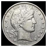 1902 Barber Half Dollar CLOSELY UNCIRCULATED
