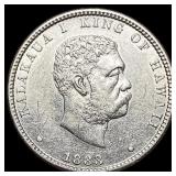 1883 Hawaii Quarter Dollar UNCIRCULATED