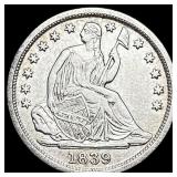 1839-O Seated Liberty Half Dime CLOSELY UNCIRCULAT