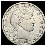 1901-S Barber Half Dollar LIGHTLY CIRCULATED