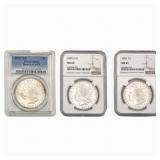 1878-1883 [3] Morgan Silver Dollar NGC MS63-64