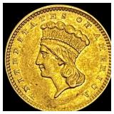 1857 Indian Princess Head Gold Dollar
