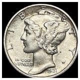 1931 Mercury Dime CLOSELY UNCIRCULATED