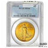 1923-D $20 Gold Double Eagle PCGS MS66