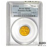 1915-S Pan-Pac $2.50 Gold Quarter Eagle PCGS MS66