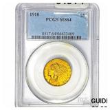 1910 $5 Gold Half Eagle PCGS MS64