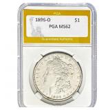 1895-O Morgan Dollar PGA MS62