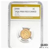 1900 Indian Head Cent PGA PR64 RED CAMEO