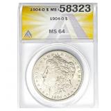 1904-O Morgan Dollar ANACS MS64