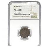 1922-D Lincoln Cent NGC XF45 BN